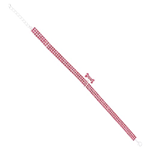 UKCOCO Haustierbedarf Hund Neugeborene welpenhalsbänder für streu Kragen Katzenhalsband mit Strass Dog Collars für Haustierhalsband mit Strasssteinen Rosa von UKCOCO