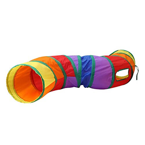 UKCOCO Haustierbedarf Katzenrätsel Interaktives Katzenspielzeug Kätzchen -Tunnel Kätzchen Spielröhre bunt Kitten Katzen cat Tunnel für Haustiere Pet-Tube- Colorful von UKCOCO