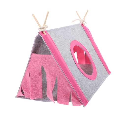 UKCOCO Hamsterzelt Chinchillahaus Meerschweinchennest Hamsterbett Haustierheim Filz Versteck Haus Für Kleintiere Nest Für Hamster Und Meerschweinchen UKCOCO Hamsterzelt Chinchillahaus Meerschweinchennest Hamsterbett Haustierheim Filz Versteck Haus Für Kleintiere Nest Für Hamster Und Meerschweinchen von UKCOCO