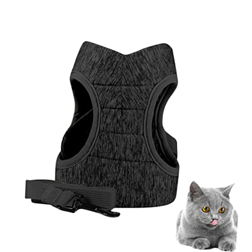 UKCOCO Haustierkabelbaum Gurte Für Katzen Haustiere Zubehör Leine Für Katzen Größe Katzengeschirr Hallo Geschirre Halfter Plüsch Artikel Klein XXX Leicht Brustgurt Für Katzen Grey von UKCOCO