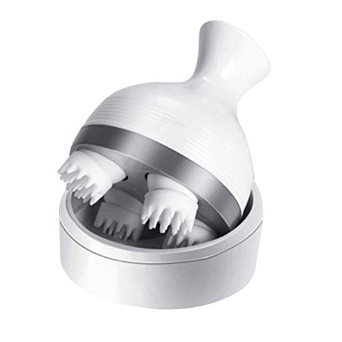 UKCOCO Kopfhautmassagegerät Für Welpenhaare Elektrisches Kopfhautmassagegerät Für Haustiere Elektrisches Haustiermassagegerät Spielzeug Für Hund Weiß Rotieren Handlich Werkzeug von UKCOCO