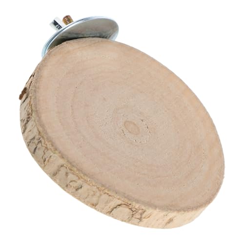 UKCOCO Holzplattform Für Kleintiere Sitzstange Mit Abnehmbarem Design Vogelkäfighalter Für Eichhörnchen Chinchillas Und Papageien Trainingshilfe Und Spielzeug von UKCOCO