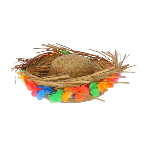 UKCOCO Hawaiianischer Mini Haustierhut Dekorativer Sommerhut Für Welpen Für Partys Fotoshootings Und Wiederverwendbar Und Schützt Und Sorgt von UKCOCO