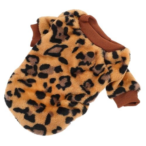 UKCOCO Herbst Winter Hundepullover für Kleine Hunde Warme Pflegeleichte Haustierkleidung mit Süßem Leopardenmuster Maschinenwaschbar Bequem und Strapazierfähig für Alltag und Fotosession UKCOCO Herbst Winter Hundepullover für Kleine Hunde Warme Pflegeleichte Haustierkleidung mit Süßem Leopardenmuster Maschinenwaschbar Bequem und Strapazierfähig für Alltag und Fotosession von UKCOCO