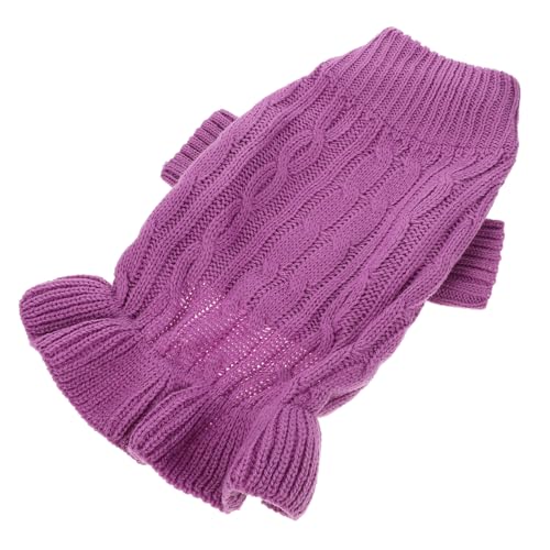 UKCOCO Hochwertiger Hundepullover mit Hohem Kragen Warme Hautfreundliche Strickjacke für Kleine Rassen Maximaler und Schutz vor Kälte als Party oder Cosplay Kostüm von UKCOCO