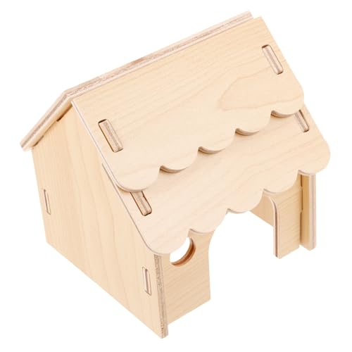 UKCOCO Holz Hamster Haus Versteck Schlafplatz Für Kleintiere Meerschweinchen Mit Naturholz Design Zum Knabbern Und Kauen Für Hamster Und Meerschweinchen UKCOCO Holz Hamster Haus Versteck Schlafplatz Für Kleintiere Meerschweinchen Mit Naturholz Design Zum Knabbern Und Kauen Für Hamster Und Meerschweinchen von UKCOCO