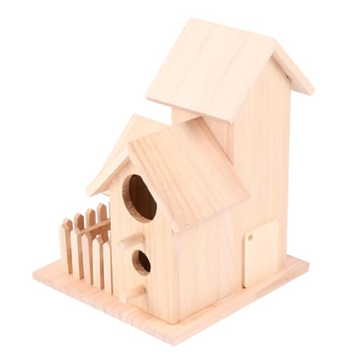 UKCOCO Holz Vogelhaus Mit Breitem Eingang Kreatives Für Garten Vogelbett Für Kanarienvögel Papageien Und Kleine Langlebig Und Sicher Für Ihre UKCOCO Holz Vogelhaus Mit Breitem Eingang Kreatives Für Garten Vogelbett Für Kanarienvögel Papageien Und Kleine Langlebig Und Sicher Für Ihre von UKCOCO