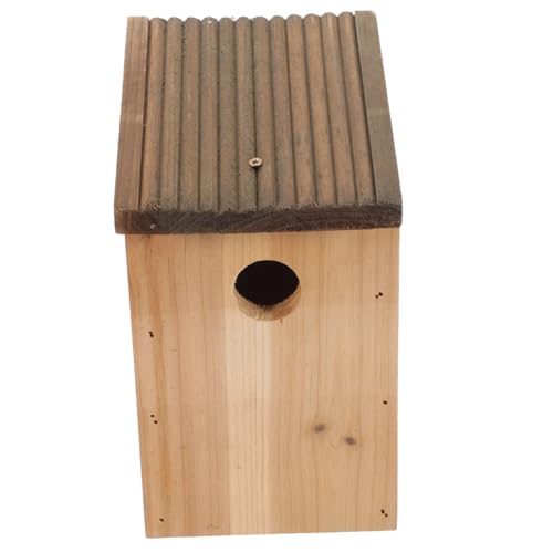 UKCOCO Holz Vogelhaus für Außenbereich Nistkasten Design Rustikales Vogelhäuschen für Garten oder Fensterbank Sichere Brutstätte UKCOCO Holz Vogelhaus für Außenbereich Nistkasten Design Rustikales Vogelhäuschen für Garten oder Fensterbank Sichere Brutstätte von UKCOCO