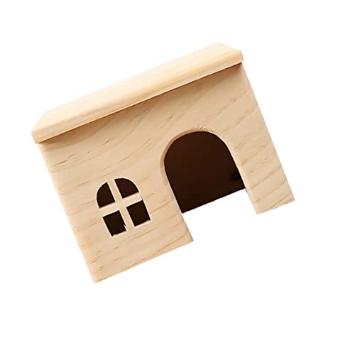 UKCOCO Für Hamster Haustier Mäuse Kleintier Naturholz Hamsterhaus Hamsterversteck Haustiermäusehütte Spielhaus Nest Lebensraum von UKCOCO