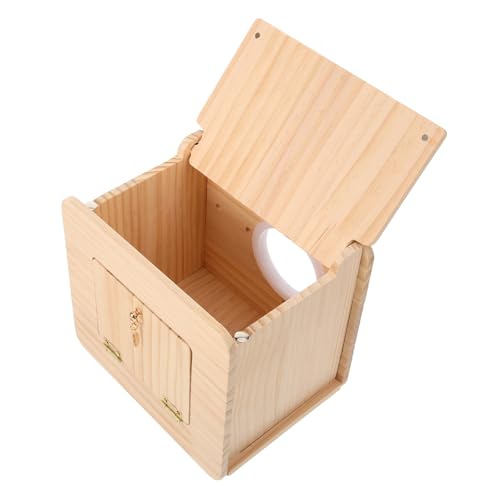 UKCOCO Holz Vogelhaus Hängendes Vogelnest Für Kleine Vögel Dekoratives Design Für Garten Wetterfest Für Außenbereiche Sichere Brutstätte Aus Leichtem Holz Robust Und Langlebig UKCOCO Holz Vogelhaus Hängendes Vogelnest Für Kleine Vögel Dekoratives Design Für Garten Wetterfest Für Außenbereiche Sichere Brutstätte Aus Leichtem Holz Robust Und Langlebig von UKCOCO