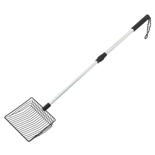 UKCOCO Hühner-kätzchenstreuschaufel Katzenschaufel Sandschaufel Tragbare Haustierstreuschaufel Streureinigungsschaufel Katzensandschaufel Aluminium Eisen Pp-Material Komfortabler Griff von UKCOCO