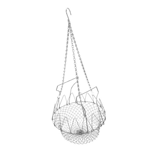 UKCOCO Hühnerfutter Hühnerfütterer Hängen Kükenbehandlungsinhaber Hanging Treat Halterkorb Futterspender Für Hühner Hähnchen-obstkorb Hängende Kükenkorb Korbmaterial: Edelstahl Silver UKCOCO Hühnerfutter Hühnerfütterer Hängen Kükenbehandlungsinhaber Hanging Treat Halterkorb Futterspender Für Hühner Hähnchen-obstkorb Hängende Kükenkorb Korbmaterial: Edelstahl Silver von UKCOCO