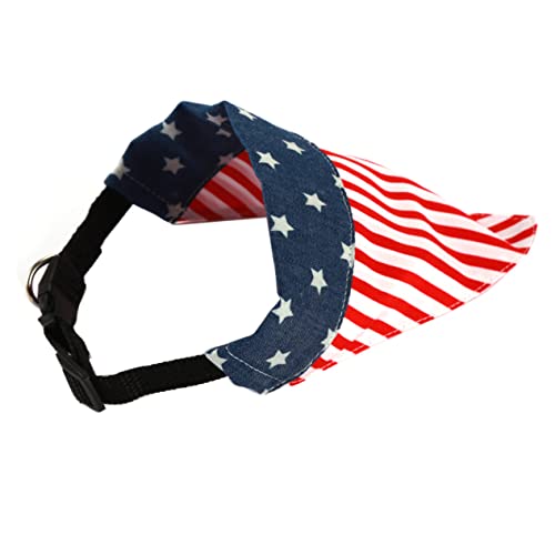 UKCOCO Hund Halskette Schnalle Zubehör Schild Kragen für Hunde Welpe für große Hunde Haustiere Körperpflege Hundehalstuch mit USA Flagge Hundehalsband Hundelätzchen Hund verkleiden von UKCOCO
