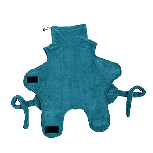 UKCOCO Hunde-Pyjama waschbar Bademantel für Hunde Hündchen Hundedusche Welpe Hund cool klein plüschige Robe Haustier schnell trocknender Bademantel Nachthemd für Haustiere Hund Bademantel von UKCOCO