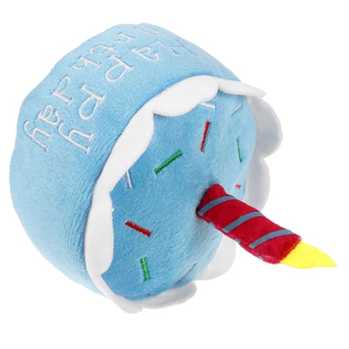 UKCOCO Hundegeburtstagsspielzeug -Geburtstagstorte Hundespielzeug groß Futter Party Geburtstagsgeschenke für Haustiere Kauspielzeug für Hunde Plüsch Sky-Blue UKCOCO Hundegeburtstagsspielzeug -Geburtstagstorte Hundespielzeug groß Futter Party Geburtstagsgeschenke für Haustiere Kauspielzeug für Hunde Plüsch Sky-Blue von UKCOCO