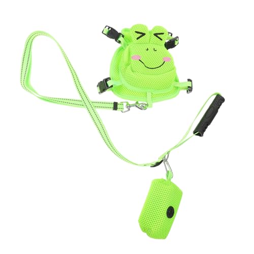 UKCOCO Hundegeschirr Zurück Tragen Haustier Welpenträger Tasche Welpengeschirr Rucksack Rucksäcke Weste Hündchen Zubehör Geschirre Hund Zieht Seil Green von UKCOCO