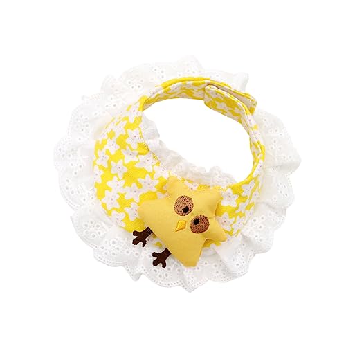 UKCOCO Hundehalsband Verstellbare Für Schal Welpe Klein Haustiere Für Hunde Hund Halskette Hundelätzchen Hund Verkleiden Yellow von UKCOCO
