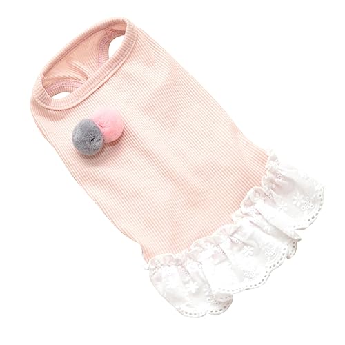 UKCOCO Hundekleid hundebekleidung Dog Clothes Pet-Spitzenrock pet Kleidung Rock Rockkostüm für Hund Rosa von UKCOCO