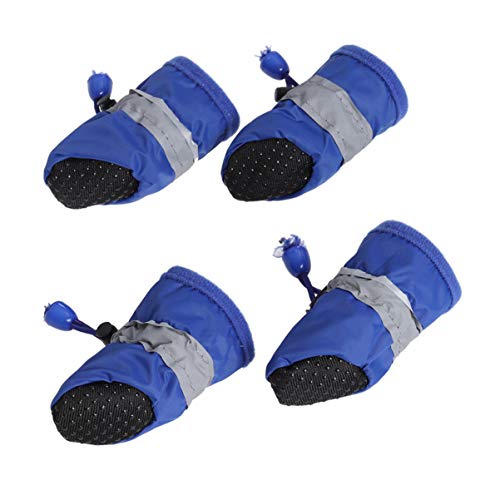 UKCOCO 4 Stück Regenstiefel für Hunde, Schlammstiefel, Hundestiefel für kleine Hunde, Haustier-Winter-Schneestiefel, Welpenstiefel, rutschfeste Schuhe für Hunde, Socken für Hunde, rutschfeste UKCOCO 4 Stück Regenstiefel für Hunde, Schlammstiefel, Hundestiefel für kleine Hunde, Haustier-Winter-Schneestiefel, Welpenstiefel, rutschfeste Schuhe für Hunde, Socken für Hunde, rutschfeste von UKCOCO