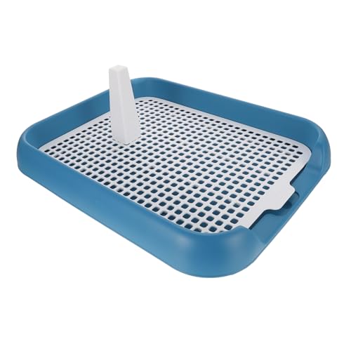 UKCOCO Hundetoilette für Welpen Gitterdesign Ergonomisch zu Reinigen Tragbar für Indoor Benutzung Haustierbedarf für Kleine Sternenblau von UKCOCO