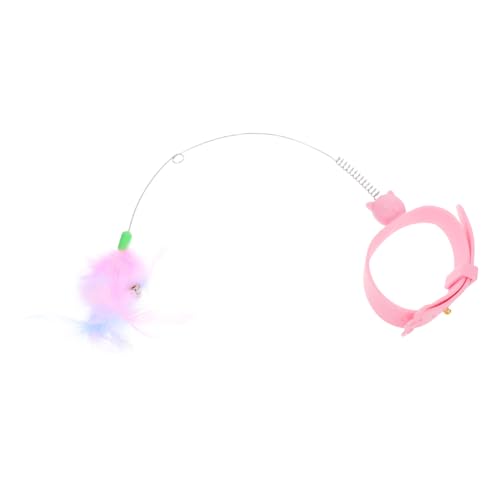 UKCOCO Katzenhalsband Zum Necken Katzenstab Katzenspielzeug Katzenangel Kätzchen Teasing Stab Katzen Anreicherungsspielzeug Katzenhalsband Zum Necken Katzenhalsspielzeug von UKCOCO
