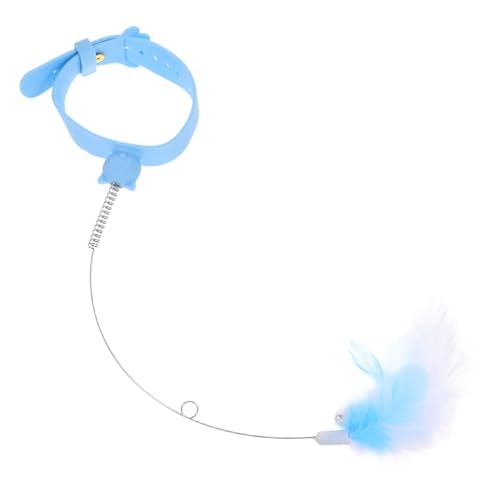 UKCOCO Katzenhalsband Zum Necken Katzenstab Katzenspielzeug Katzenhalsband Zum Necken Silikon Katzen Teaser Stick Katzen Teaser Stick Interaktives Haustierspielzeug Katzen von UKCOCO