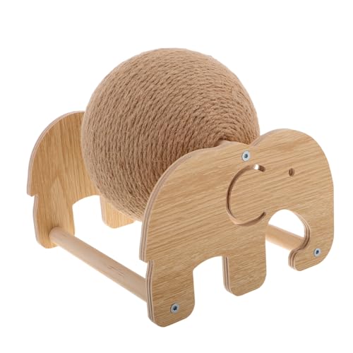 UKCOCO Katzenkratzbaum mit Sisal Kratzball Multifunktionales für Katzen Platzsparendes Design für Drinnen und Draußen Fördert Fitness und Spielverhalten von UKCOCO