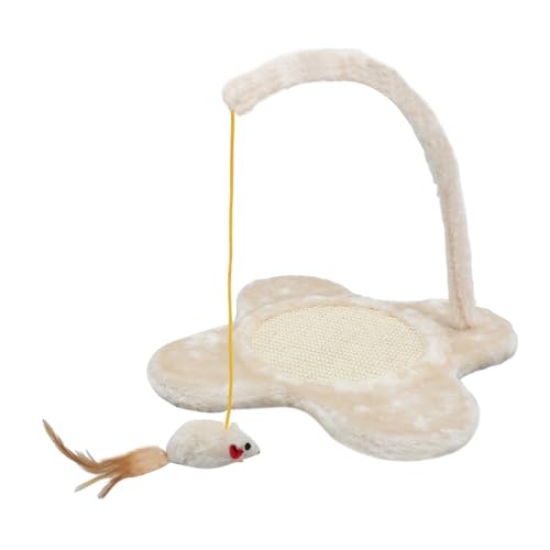 UKCOCO Katzenkratzbrett Interaktives Sisal Kätzchenspiel Hängende Indoor Katzen Katzenkratzbaum Mit Ballspielzeug Katzenbaum Mit Kratzbaum Katzenkratzmatte Plüsch Beige UKCOCO Katzenkratzbrett Interaktives Sisal Kätzchenspiel Hängende Indoor Katzen Katzenkratzbaum Mit Ballspielzeug Katzenbaum Mit Kratzbaum Katzenkratzmatte Plüsch Beige von UKCOCO