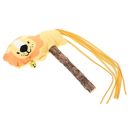 UKCOCO Katzenminze Teaser Stick Mit Holzgriff Interaktives Katzenspielzeug Für Selbstbeschäftigung Kauspielzeug Und Zahntraining Katzen Und Katzenliebhaber von UKCOCO