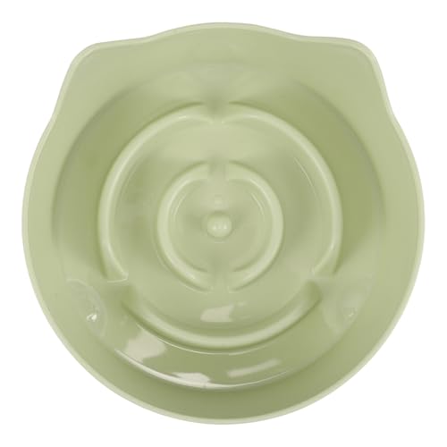 UKCOCO Katzennapf Langsamer Futterspender Für Katzen Hundenapf Langsam Füttern Slow-Feeder-schüssel Langsame Fütterer Für Katzen Slow Feeder Napf Für Katzen Plastik Light Green von UKCOCO