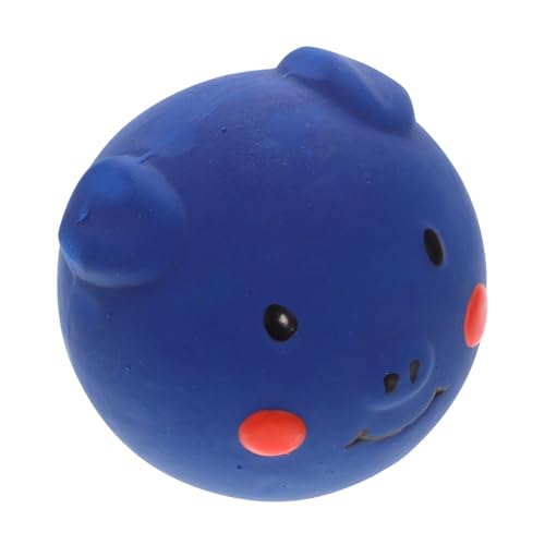 UKCOCO Kauspielzeug Für Kleine Welpen Lustiges Schweinekopf-Design Mit Quietschfunktion Für Zahnpflege Und Kauen Sorgt Für Stundenlangen Spielspaß Und Schützt Möbel von UKCOCO