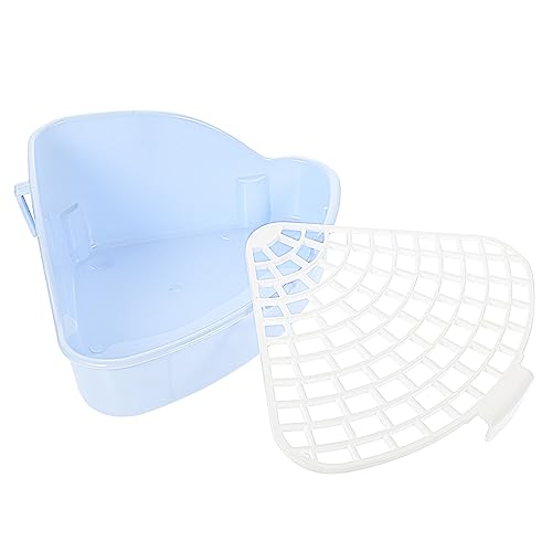 UKCOCO Kleintier Toilette aus Kunststoff für Meerschweinchen und Hamster Eckige rutschfeste Design Toilette mit Funktion zu Reinigen und Langlebig UKCOCO Kleintier Toilette aus Kunststoff für Meerschweinchen und Hamster Eckige rutschfeste Design Toilette mit Funktion zu Reinigen und Langlebig von UKCOCO
