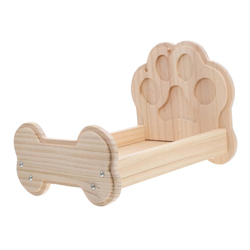 UKCOCO Kleintierbett kleines Tierbett Frettchen Bett Hamsterbett Hamsterschlafnest Holz Khaki UKCOCO Kleintierbett kleines Tierbett Frettchen Bett Hamsterbett Hamsterschlafnest Holz Khaki von UKCOCO