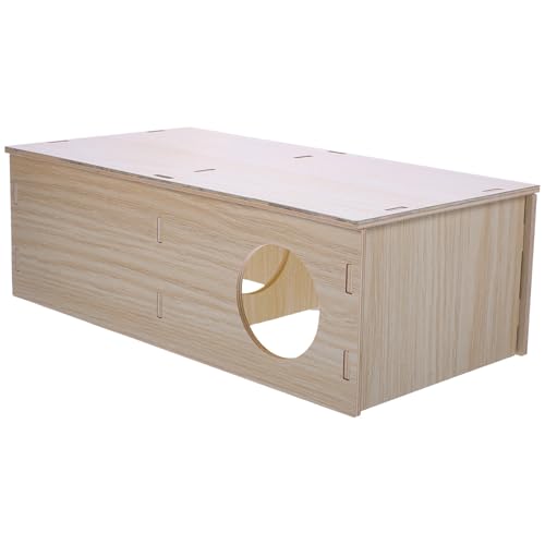 UKCOCO Kleintierhaus aus Holz für Hamster und Meerschweinchen Multifunktionales Versteck Langlebig und Sicher Ausruhen und Verstecken Maße UKCOCO Kleintierhaus aus Holz für Hamster und Meerschweinchen Multifunktionales Versteck Langlebig und Sicher Ausruhen und Verstecken Maße von UKCOCO
