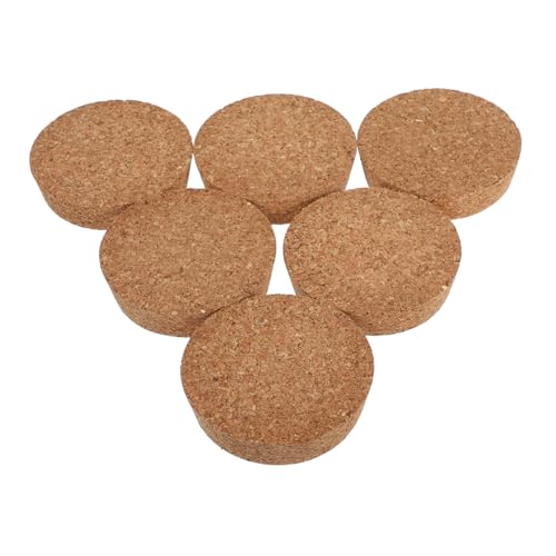 UKCOCO 6er-Pack Glasvasenstopfen Korkdeckel-ersatz Für Dekorative Pflanzengläser Wasserspeichernde Weinflaschenverschlüsse Ästhetische Korkglasdeckel 80 X 20 X 73 Mm von UKCOCO