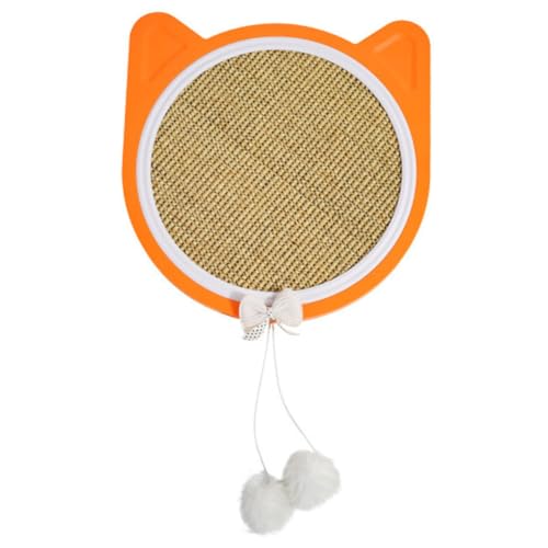 UKCOCO Kratzbrett Für Katzen Interaktives Kratzspielzeug Mit Oberfläche Strapazierfähige Kratzmatte Für Katzen Orangefarbener Katzenkopf Für Katzentraining UKCOCO Kratzbrett Für Katzen Interaktives Kratzspielzeug Mit Oberfläche Strapazierfähige Kratzmatte Für Katzen Orangefarbener Katzenkopf Für Katzentraining von UKCOCO