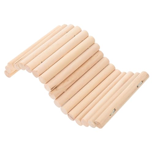 UKCOCO Holz Hamster Leiter Spielzeug Kletterleiter für Kleintiere Sicher Kompakt mit Haken Geeignet für Hamster und Meerschweinchen UKCOCO Holz Hamster Leiter Spielzeug Kletterleiter für Kleintiere Sicher Kompakt mit Haken Geeignet für Hamster und Meerschweinchen von UKCOCO