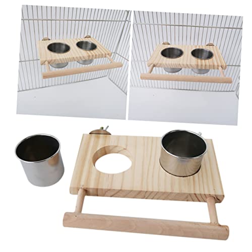 UKCOCO Lebensmittel Box aus Edelstahl Schüssel für Papagei Papageienfütterung Futternapf für Vögel Protokoll UKCOCO Lebensmittel Box aus Edelstahl Schüssel für Papagei Papageienfütterung Futternapf für Vögel Protokoll von UKCOCO