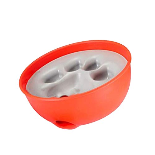 UKCOCO Lustiges Spielzeug 1Pc Fashion Pet Slow Eating Feeder Welpe Slow Food Anti- Rutsch- Schüssel Verhindert Choke Bowl Fütterungsbedarf （ Orange ） von UKCOCO