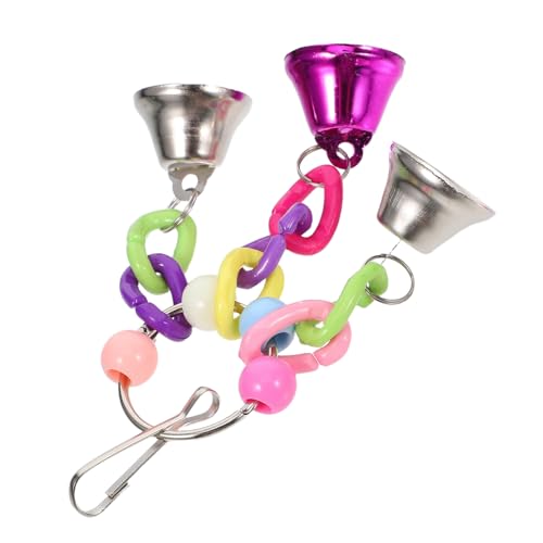 UKCOCO Hängendes Papageien Spielzeug Mit Glocken Farbige Vogelkäfig Accessoire Für Nymphensittiche Und Kleine Vögel Aktivität Und Geistiger Stimulation UKCOCO Hängendes Papageien Spielzeug Mit Glocken Farbige Vogelkäfig Accessoire Für Nymphensittiche Und Kleine Vögel Aktivität Und Geistiger Stimulation von UKCOCO