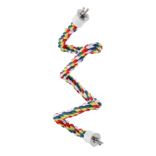 UKCOCO Papagei papageienspielzeug Papageien Kauspielzeug aus Baumwolle Papageienkletterseil Vogelpapageienleiter Schaukelspielzeug für Papageien Baumwollseil von UKCOCO