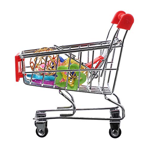 1 Satz Papagei Spielzeug Vogel Pädagogisches Spielzeug Mini-einkaufswagen Mini-supermarkt-einkaufswagen Lernspielzeug Papageientrick Minispielzeug Plastik Vögel Vogel Auto von UKCOCO