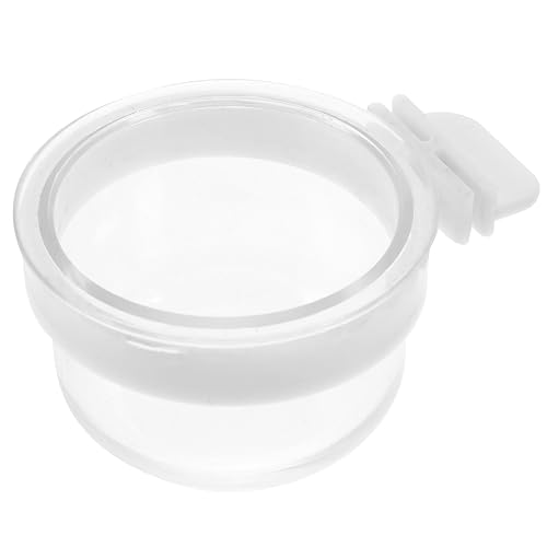 UKCOCO Hängende Futter Und Wasserschale Für Papageien Transparentes Kunststoff-futterspender Für Vogelkäfige Für Wellensittiche Kanarienvögel Und Andere Kleintiere Einfach Zu UKCOCO Hängende Futter Und Wasserschale Für Papageien Transparentes Kunststoff-futterspender Für Vogelkäfige Für Wellensittiche Kanarienvögel Und Andere Kleintiere Einfach Zu von UKCOCO