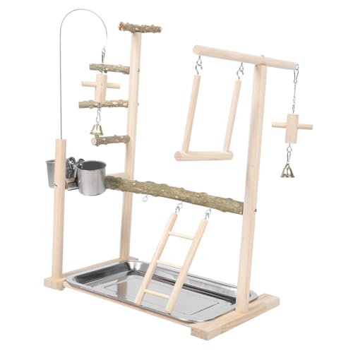 UKCOCO Papageienständer Papageienspielplatz Klettern Vogelbarsch Ausrüstung Für Drinnen Die Haustier Sitzstangen Stehen Nahrungssuche Nymphensittich Leiter Spielplätze Hölzern UKCOCO Papageienständer Papageienspielplatz Klettern Vogelbarsch Ausrüstung Für Drinnen Die Haustier Sitzstangen Stehen Nahrungssuche Nymphensittich Leiter Spielplätze Hölzern von UKCOCO