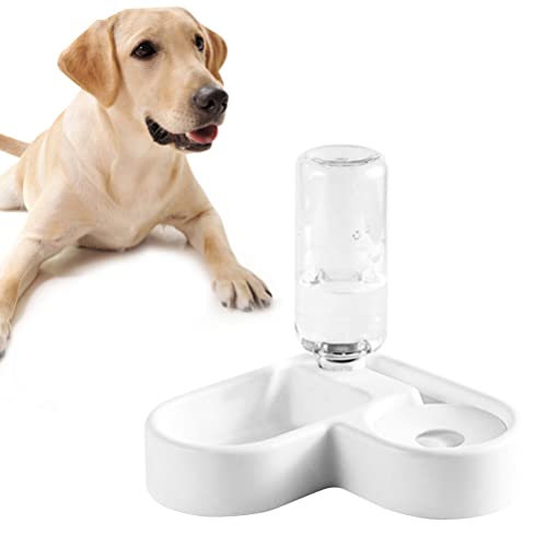 UKCOCO Pet Supplies 1 x kreativer Fressnapf in Herzform, für Katzen und Hunde geeignet, Weiß von UKCOCO