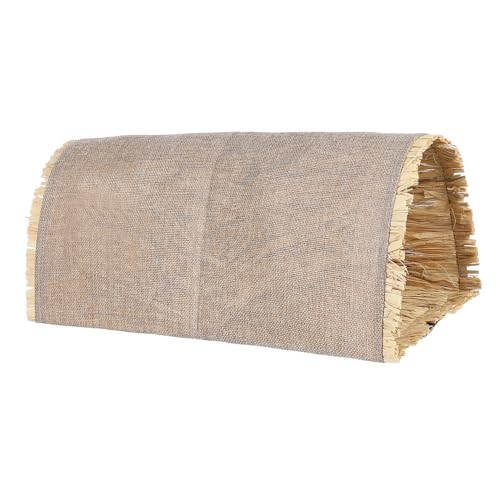 UKCOCO Pet Tunnel aus Natürlichem Handgewebtem Raffia Gras Langlebiges Kleintiernest für Kaninchen Meerschweinchen und Hamster Gemütlicher Schlaf und Spielplatz Sicher und Pflegeleicht von UKCOCO