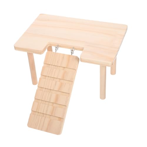 UKCOCO Plattform für Hamsterkäfige Hamsterbrücke Esstisch für Hamster Hamster-Tunnel- Käfigrampe aus Holz Plattformspielzeug aus Holz für Hamster hölzern Beige UKCOCO Plattform für Hamsterkäfige Hamsterbrücke Esstisch für Hamster Hamster-Tunnel- Käfigrampe aus Holz Plattformspielzeug aus Holz für Hamster hölzern Beige von UKCOCO