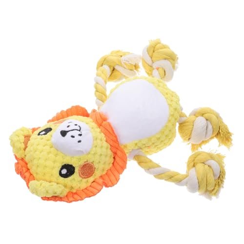 UKCOCO Quietschende Spielsachen für Hunde Hundespielzeug aus Knitterpapier Hund quietscht Ente Robustes Hundeseilspielzeug Seil für Hundespielzeug Plüsch Yellow UKCOCO Quietschende Spielsachen für Hunde Hundespielzeug aus Knitterpapier Hund quietscht Ente Robustes Hundeseilspielzeug Seil für Hundespielzeug Plüsch Yellow von UKCOCO