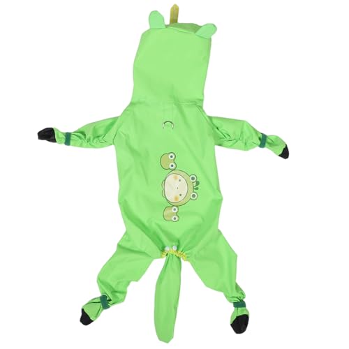 UKCOCO Regenmantel Für Haustiere Hunderegenmäntel Für Mittelgroße Hunde Hundeanzug Haustierponcho Haustier Regenbekleidung Hundebekleidung Für Große Hunde Polyester-TAFT Green von UKCOCO