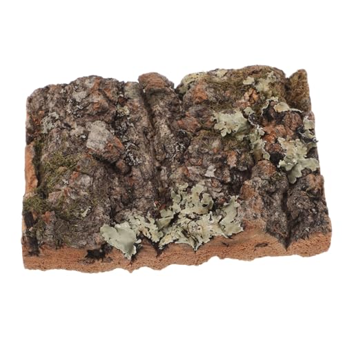 UKCOCO Rinde Dekoration Klettert Auf Baumrinde Zarte Aquarienrinde Dekorative Terrarienrinde Rinde Terrarium Hintergrund Reptilienbaum -Kofferraum -versteckdekoration Dark Brown von UKCOCO